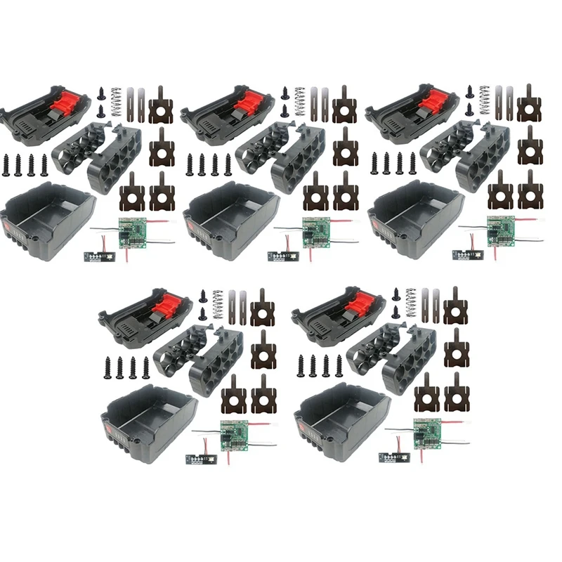 

5 комплектов, литий-ионная батарея, пластиковая стандартная печатная плата для Lomvum Zhipu Hongsong Jingmi Makita, литиевая батарея 18 в