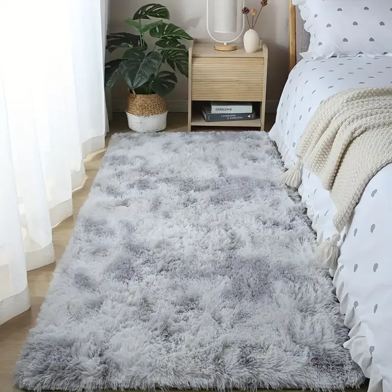 Cute Fluffy Rug - Ultra Grip Backing | Soft Shaggy Carpet for Living Room & Bedroom