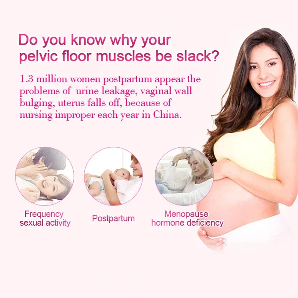Vaginal Trainer Female Urinary Incontinence Treatment Pelvic Trainer Tightening Muscle Stimulator Biofeedback 2