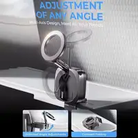 MagSafe Car Airplane Phone Holder Foldable 360° Rotation Dashboard Stand for iPhone 17 16 15 Travel Essentials Flight Compatible 4
