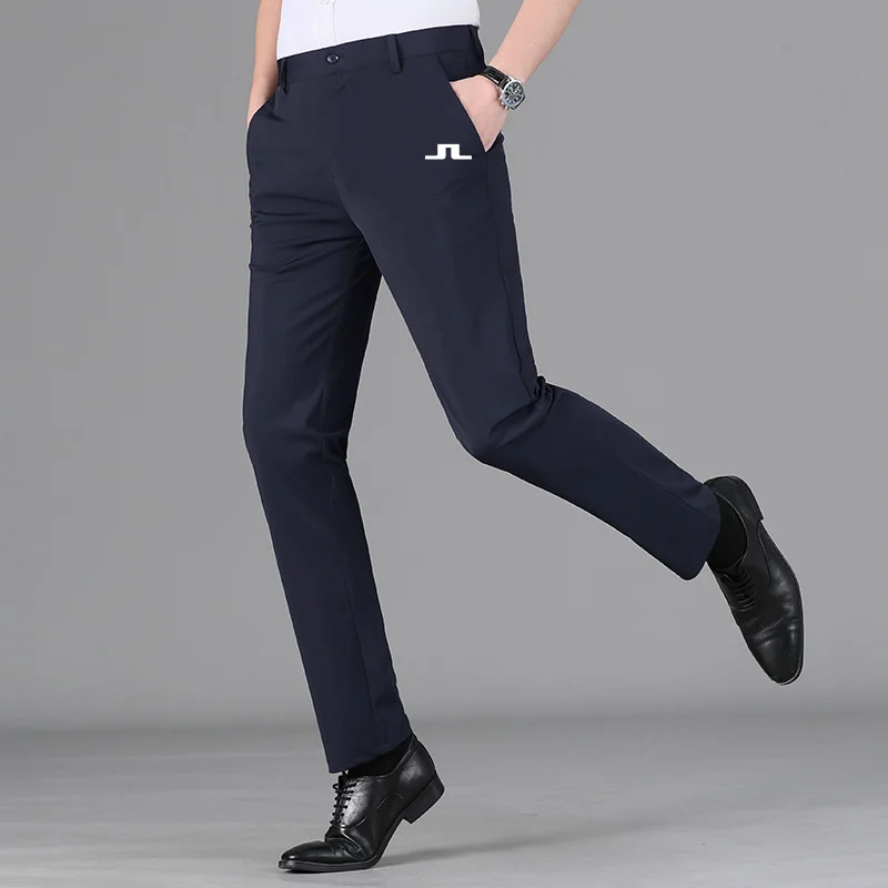 Spring Summer Men Golf Pants High 