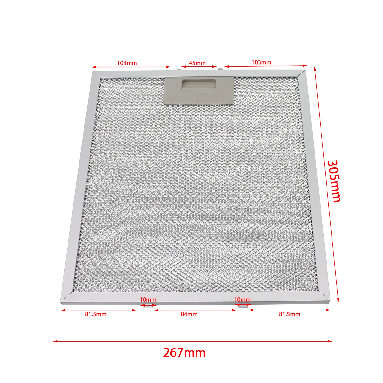 

Premium Metal Mesh Filter Silver Cooker Hood Filters 305 x 267 x 9mm Compatible with Leading Brands Easy to Clean