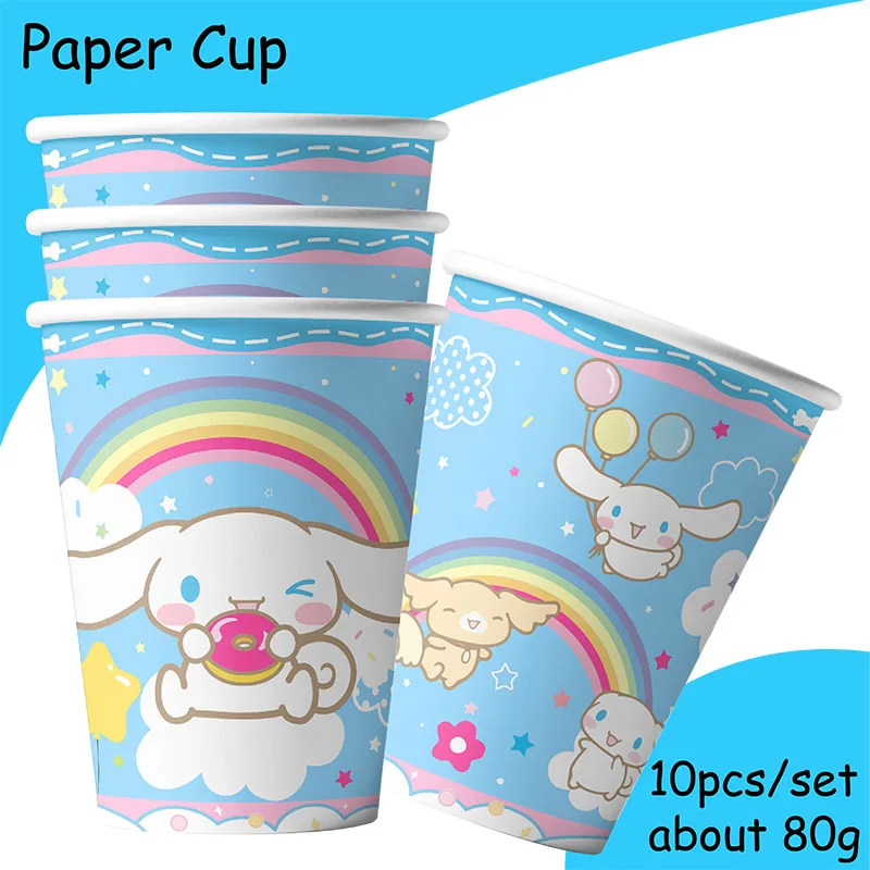 Description Picture 6 of itemMiniso Cinnamoroll Birthday Decoration Angle Disposable Tableware Cup Plate Tablecloth Baby Shower Kids Girls Boy Party Supplies