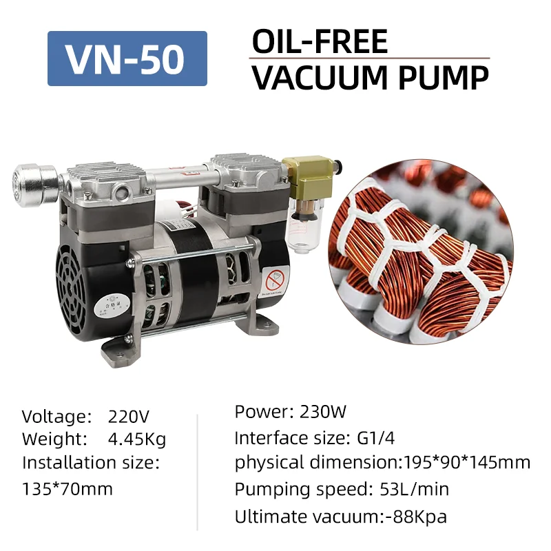 bomba de vacuo oilless vn 50 18cfm 230w 220v 01