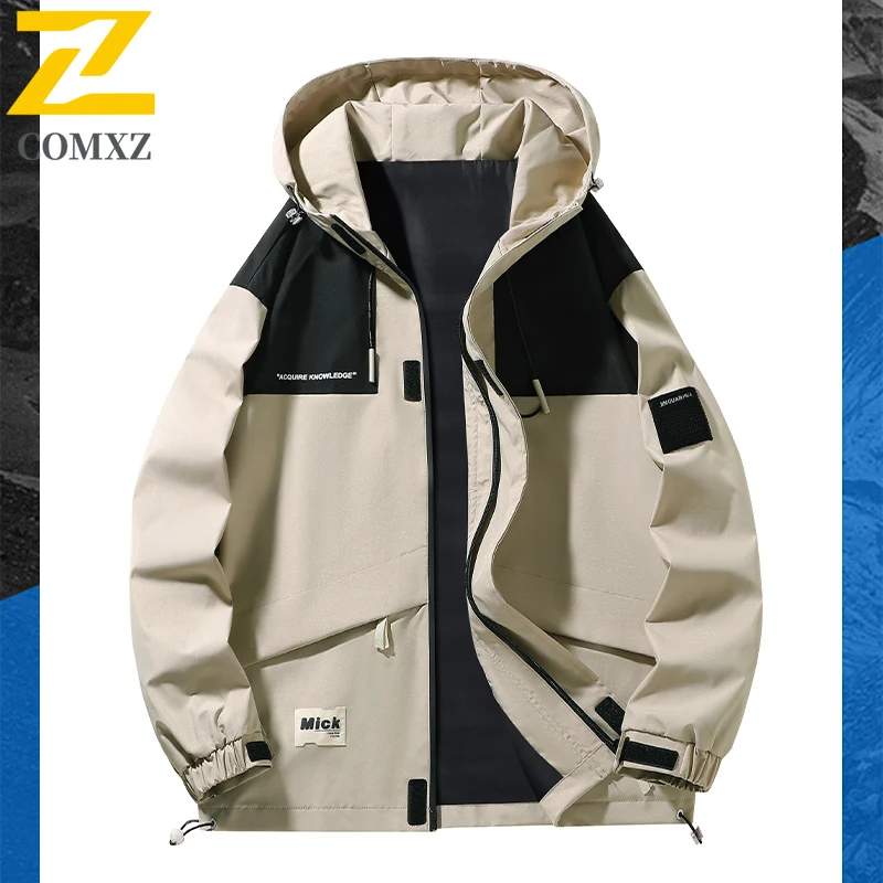 EiAO Jacket Japanese Style Lightweight  Windproof Waterproof Breathable Outdoor Coat for Hiking Camping Fishing Urban Aesthetic