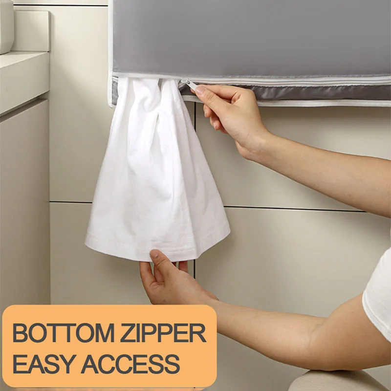 Over-the-Door Hanging Laundry Basket Wall-mounted Dirty Clothes Storage Organizer for Bathroom Toy Storage 2