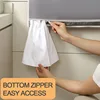 Over-the-Door Hanging Laundry Basket Wall-mounted Dirty Clothes Storage Organizer for Bathroom Toy Storage 2