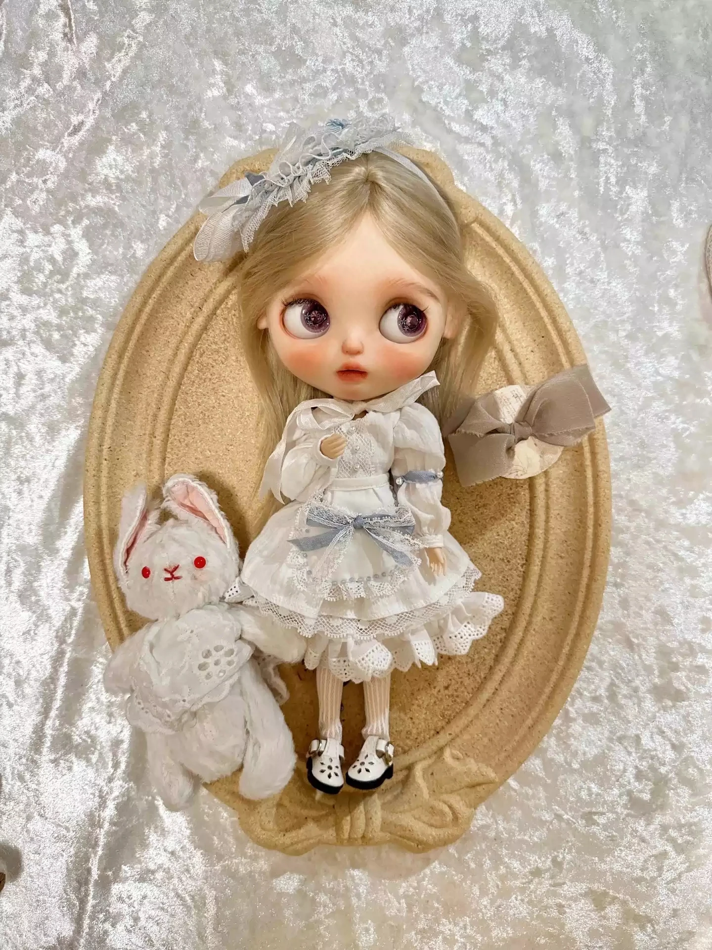 

Dula Doll Clothes Dress Summer white skirt Blythe Qbaby ob24 ob22 Azone Licca ICY JerryB Bjd Doll