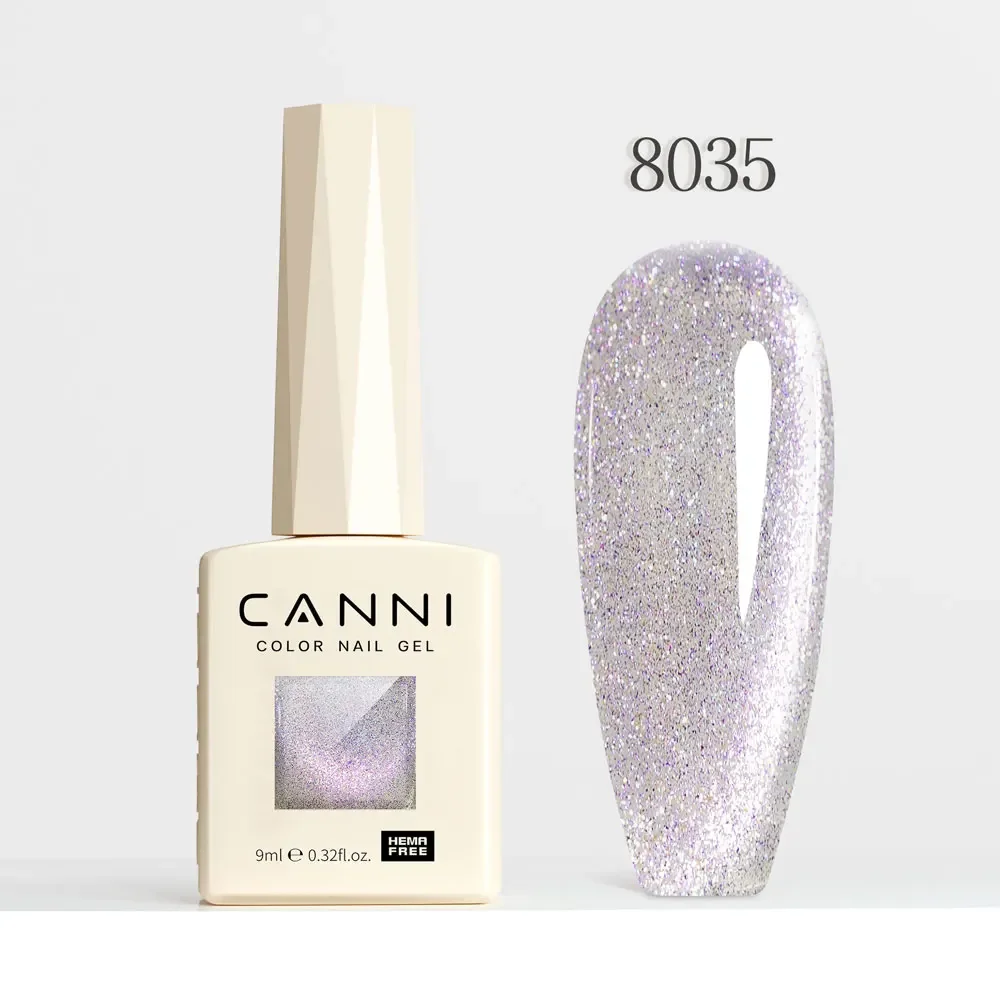 Holographic Glitter Gel Nail Polish – Sparkling Cat Eye Effect with Diamond Shine