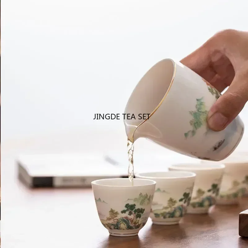 Yixing Purple Clay Handmade Carving Lotus Teapot High end Pet Crafts Chinese Tea Set