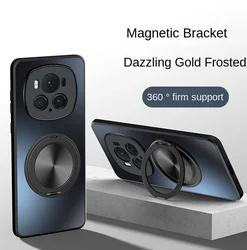 Premium Magsafe Matte Hard Case with Magnetic Ring Holder for Huawei Honor Magic Series (Black)