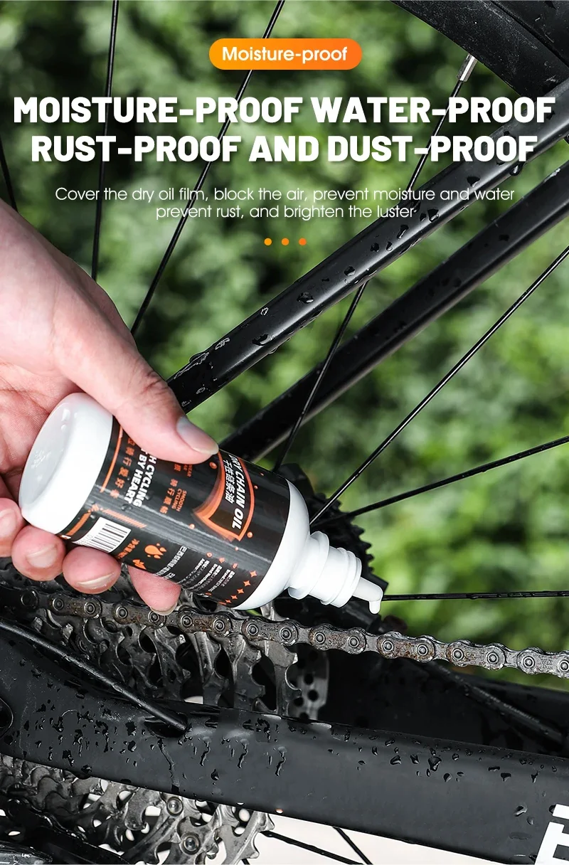 120ML Fahrrad Trockenen Kette Schmiermittel Hoisture-proof Rennrad Kette Öl Wasserdicht Rostfrei Spezielle Fahrrad Schmiermittel Für Motorrad kette – Detail 8