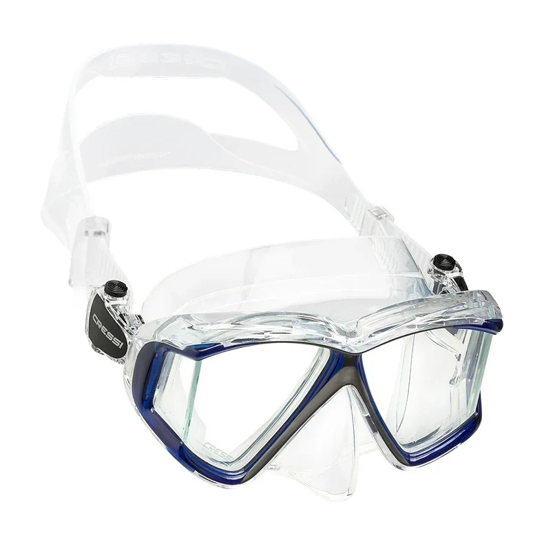 Cressi Scuba Diving Mask Swimming Snorkeling Underwater Professional Tempered Glass Lens Pano4