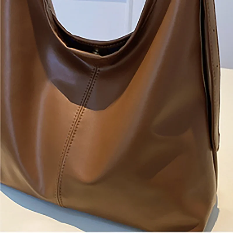 Vintage Commuter Texture Shoulder Bag Female Popular Korean Temperament Underarm Bag Tote Bag Fashion Female 3