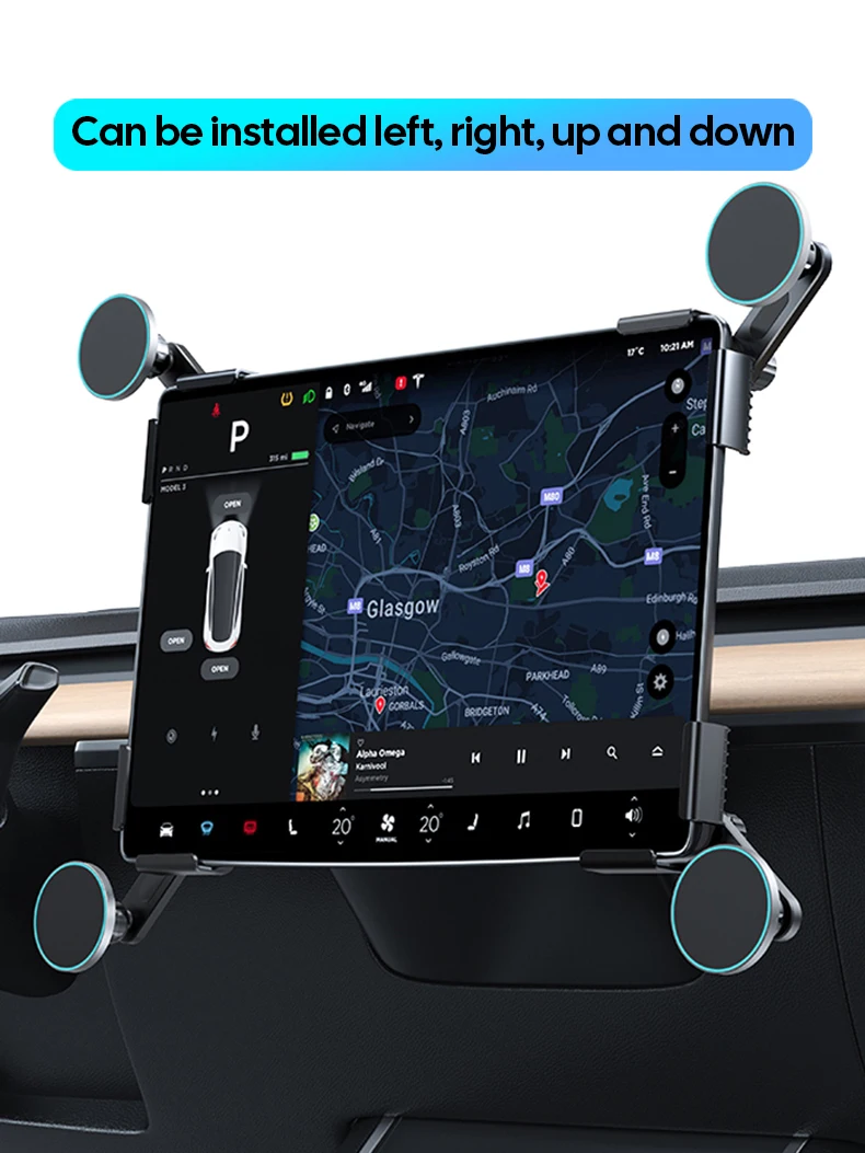 15W Magnetic wireless charging holder for Tesla Model 3 Y X S BYD Atto 3 Accesso