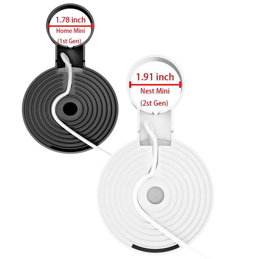 Audio wall mount bracket Socket type wall mount bracket suitable For Google Home Mini (1st Gen)/Nest Mini (2nd Gen) audio wall mount storage bracket
