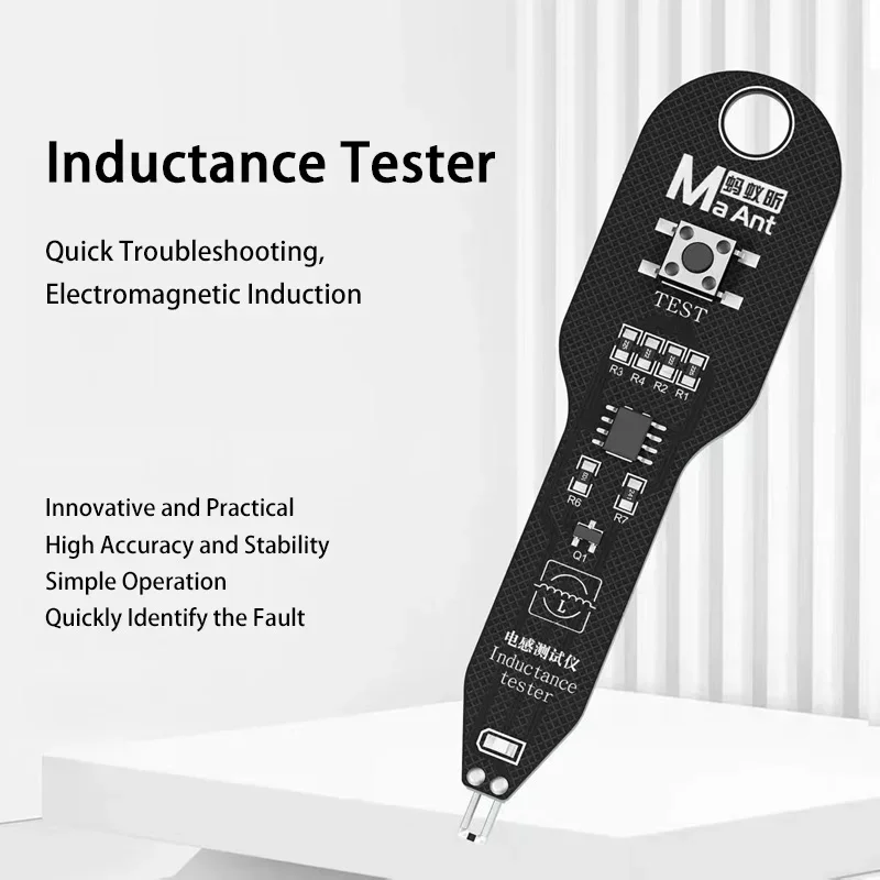 M093 Inductance Tester Motherboard Coil Tester Inductor Detector Repair Tool Electromagnetic Induction Quick Fault Check Tool