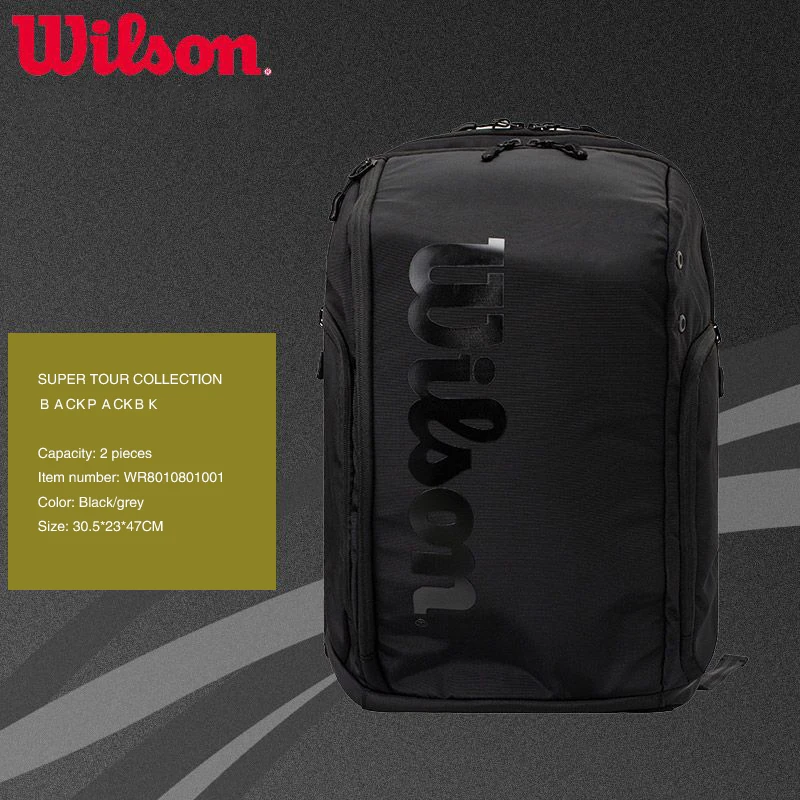 Mochila De Pádel Wilson Tour - Protección Termofoil, Poliéster Resistente, Color Rojo, Compartimentos Amplios
