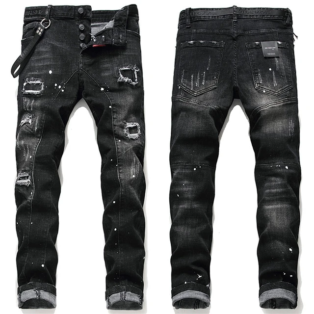 Stylish Men's Jeans - Black – Teestorez