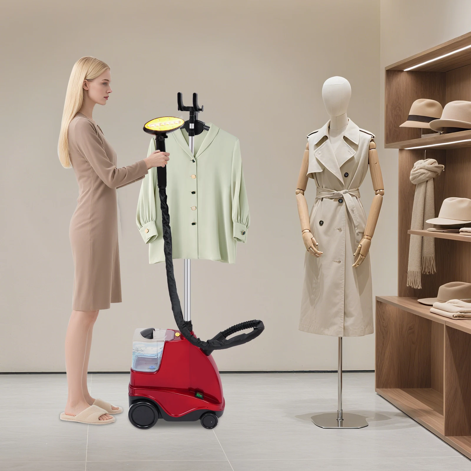 Kleiderdampfer 2500 W – Vertikales Dampfbügeleisen für Kleidung