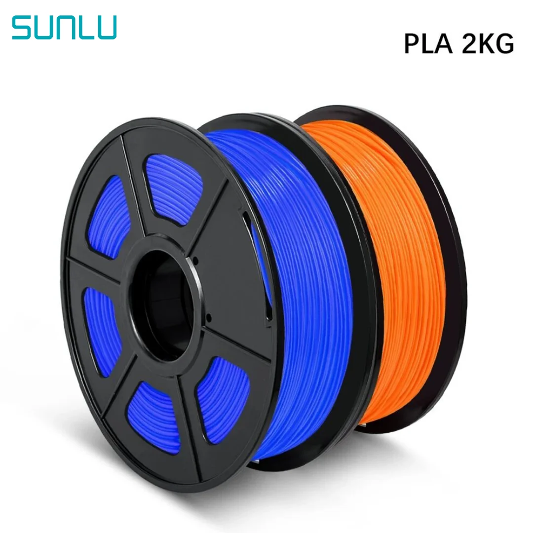 

SUNLU PLA Filament 3D Printer 2 Rolls 1.75MM 1kg/2.2lbs Refills 100% No Bubble Environmental Protection Material Free Fast Ship