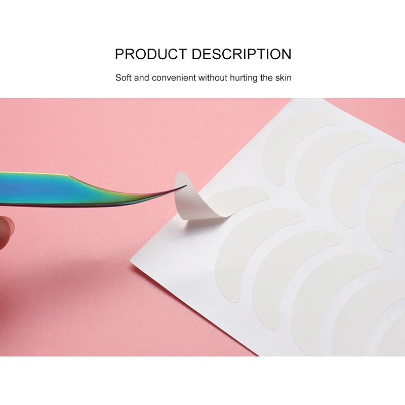 Description Picture 4 of itemset Eyelash Extension Patches Under Eye Pads Tips Sticker Eyelashes Paper Adhesive Natural Eye Lashes Makeup Tool