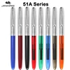 JINHAO 51A Fountain Pen Transparent Pen 0.38mm F Nib Ink Pens for Writing Finance School Office Supplies Stationery PK 9019 9013 1