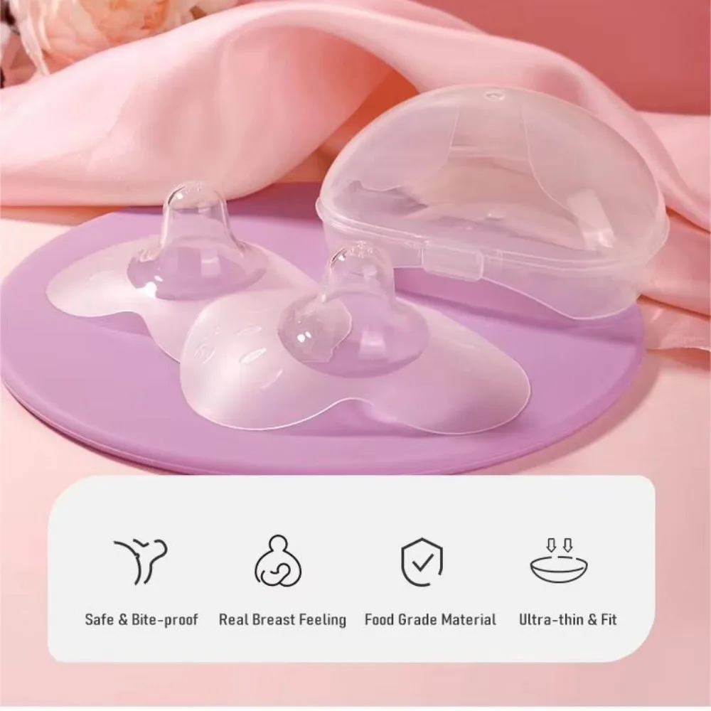Nipple Shields for Breastfeeding Newborn Contact Nipple Guards for Breast Feeding with Flat Inverted Nipples