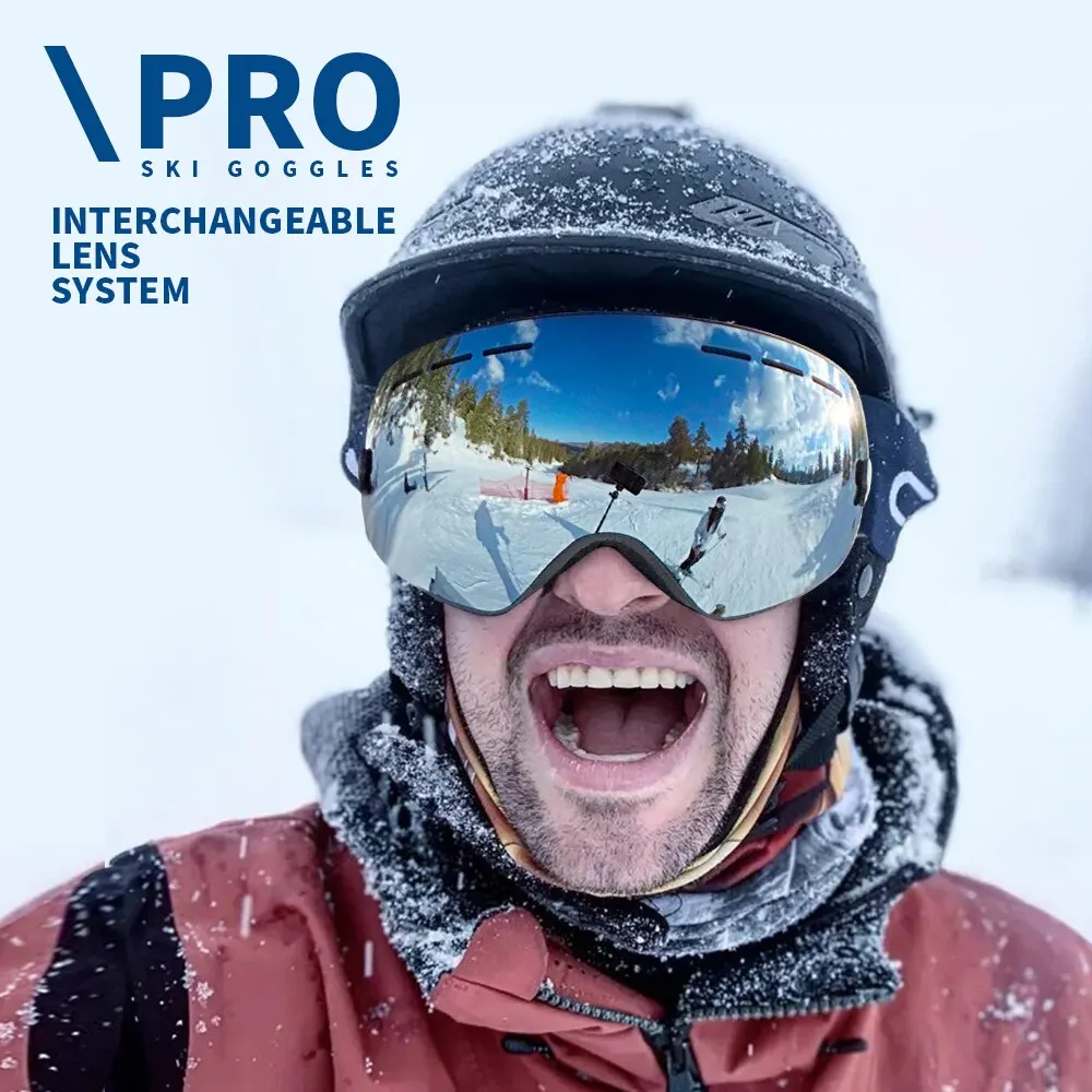 NATFIRE occhiali da sci doppio strato antiappannamento UV400 Snowboard  occhiali da neve occhiali da motoslitta occhiali Sport all'aria aperta sci
