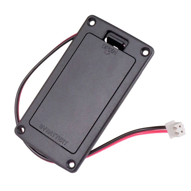 

3X 9V Flat Mount Guitar Active Pickup Battery Cover Hold Box Battery Storage Case For Electric Guitar Bass Accessory
