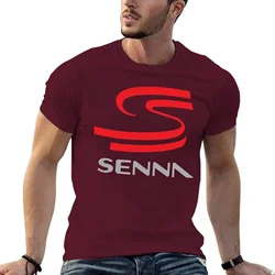 Ayrton Senna Custom - Fit Summer Graphic T - Shirt - S (Maroon)