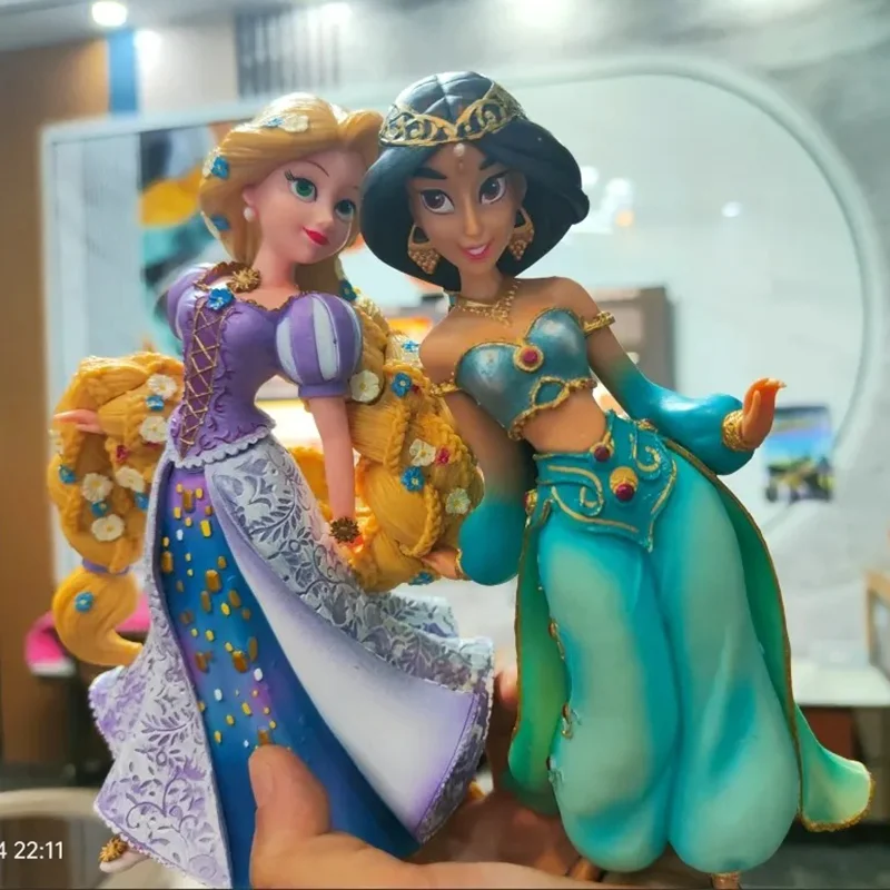 

Мультяшная фигурка из фильма, 20 см, Disney, принцесса, Эльза, Анна, Рапунцель, жасмин, Белоснежка, цендарилон, украшение, рождественские подарки для девочек