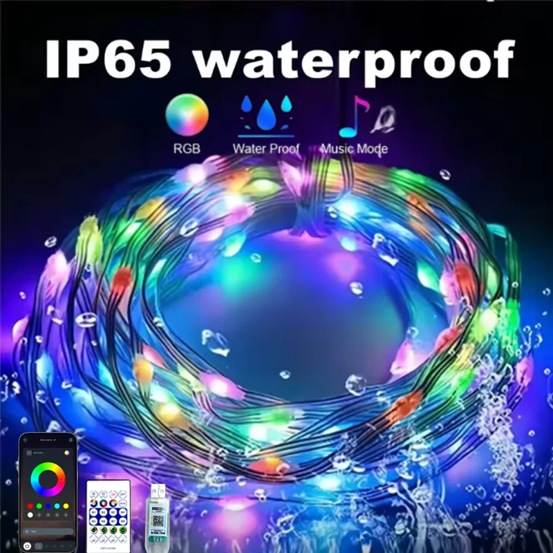 USB-LED-Streifen, dekoratives Licht für Auto und Weihnachten, Halloween, Neujahr, Outdoor, festliche Atmosphäre, Feier – Detail 8