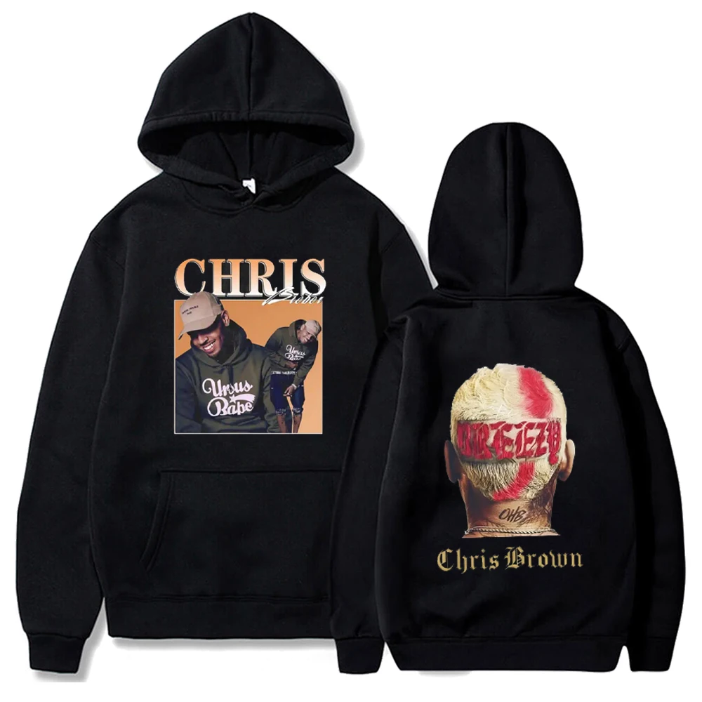 thumbnail image 1 of Sudadera con capucha de Chris Brown de la gira Under The Influence 2023 Sudadera con capucha Breezy Sudaderas de gran tamaño de rapero Sudadera con capucha de primavera y otoño, 1 of 5