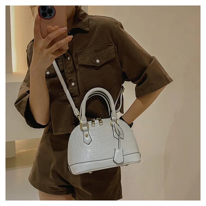 Women's Retro Design Shoulder Bags Luxury Stone Pattern Leather Crossbody Bag Classic Simple Handbag Female Casual Messenger Bag -Saa20d5f6d824497c9f66e2756bc42d1bx