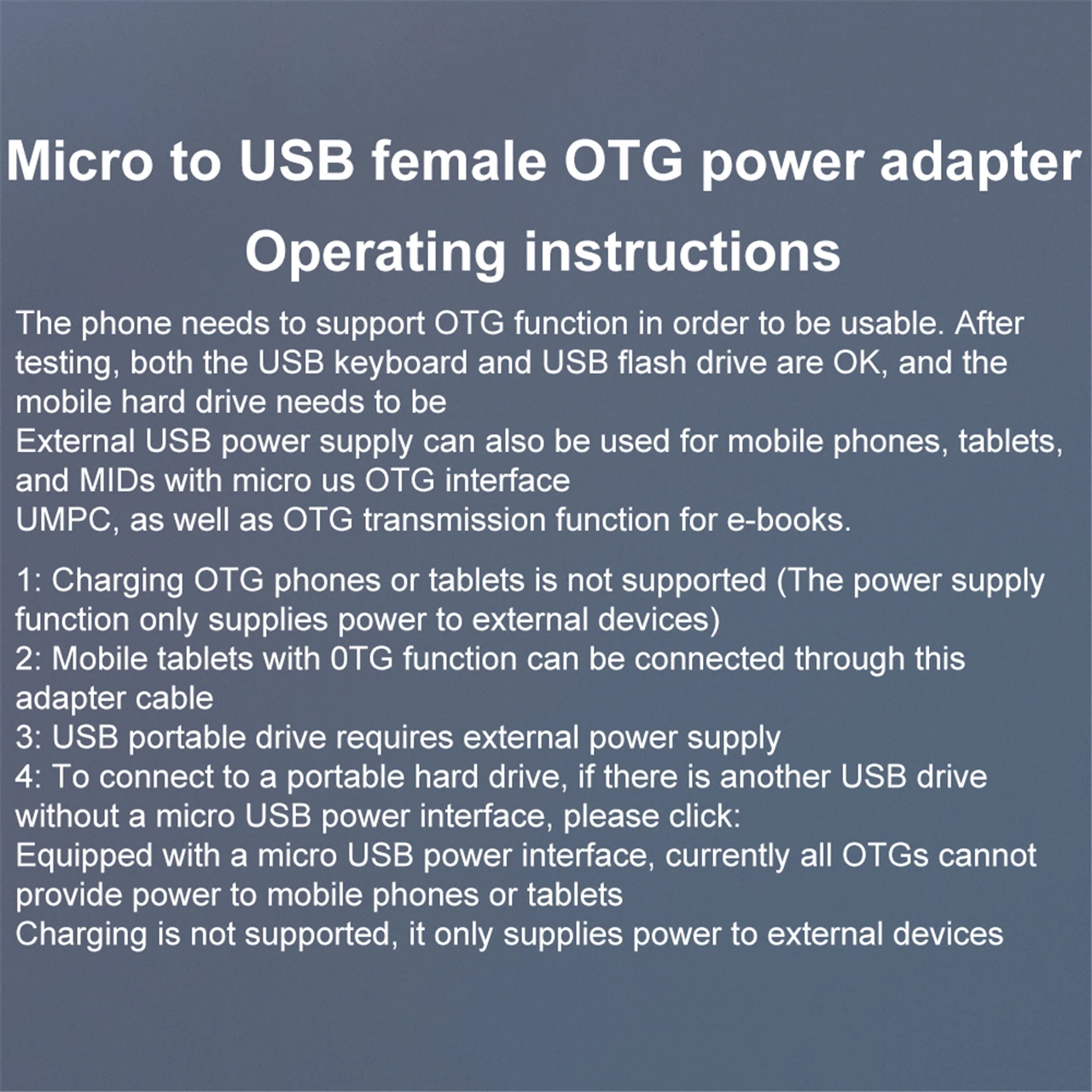 2-Pack 90-Degree Micro USB OTG Adapter For Fire TV Stick & Android - Add USB Drives, Keyboard, Ethernet (Grey)