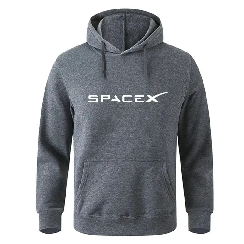 Men's Hoodies Space X Print Sports Fitness Sportswear Sweatshirts Loose Hip Hop Style Fashion Women Trainning Exercise Sweaters