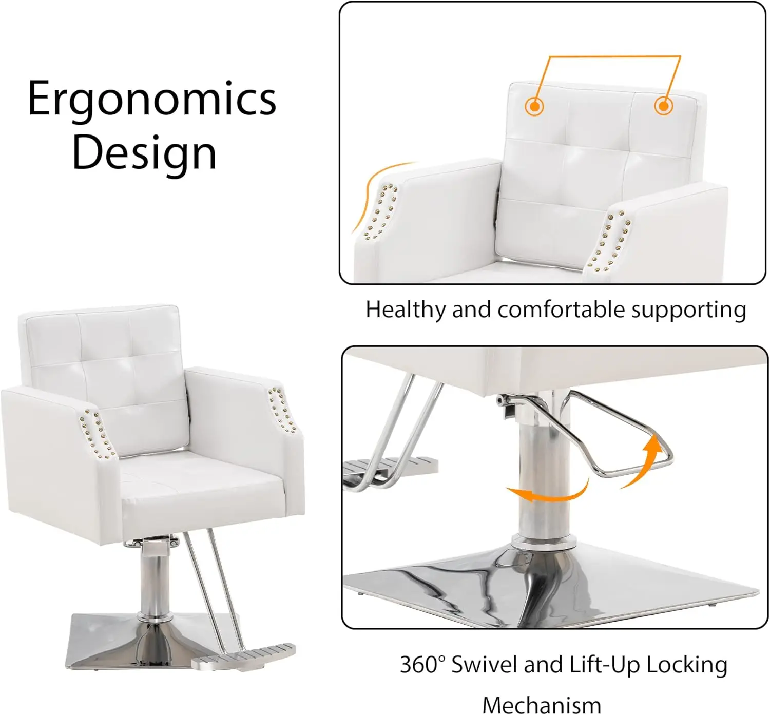 Description Picture 6 of itemClassic Salon Chair for Hair Stylist,Hydraulic Barber Styling Chair,Beauty Salon Spa Equipment