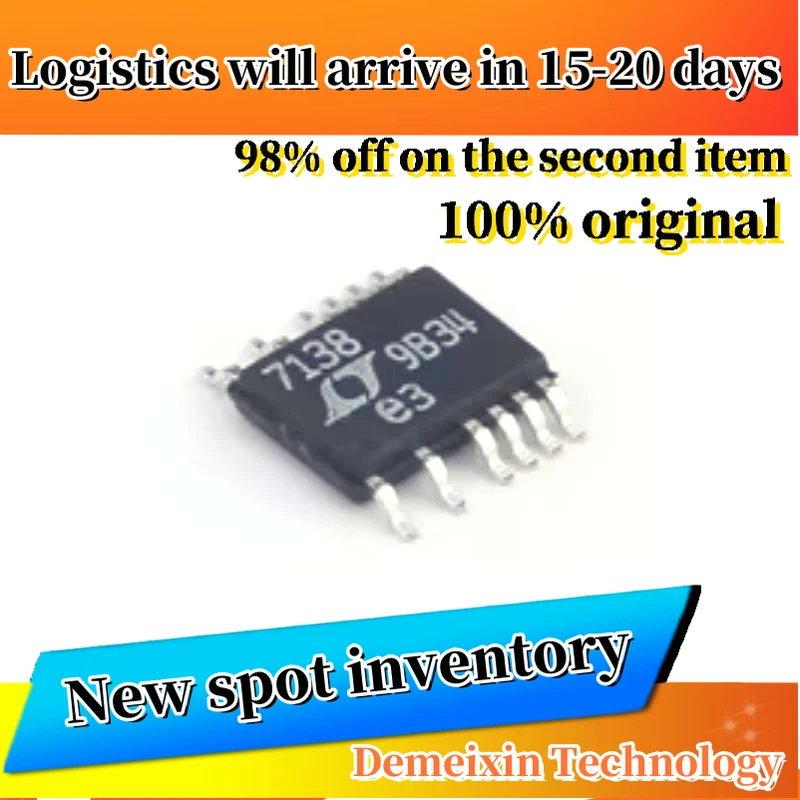 1PCS  LTC7138EMSE#PBF logo7138  LTC7138EMSE MSOP16 100% original inventory