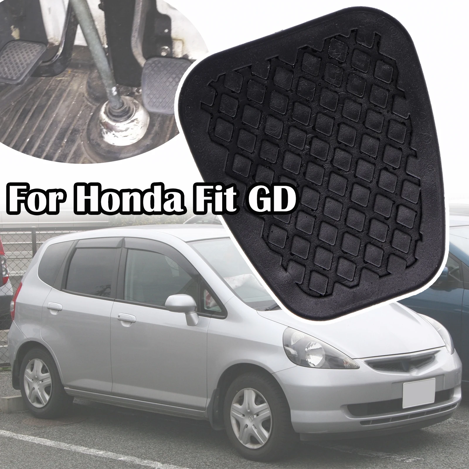 Car Accessories Car Pedals Pedal Cover Car Brake Clutch Foot Pedal Pad Cover Replacement For Honda Fit GD1/2/3/4/5 2002-2008 Jazz 46545-538-010