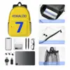 For Girls Boys Large Capacity Student Backpack CR7 C-Ronaldo Num 7 Lightweight waterproof Backpack 15inch 5