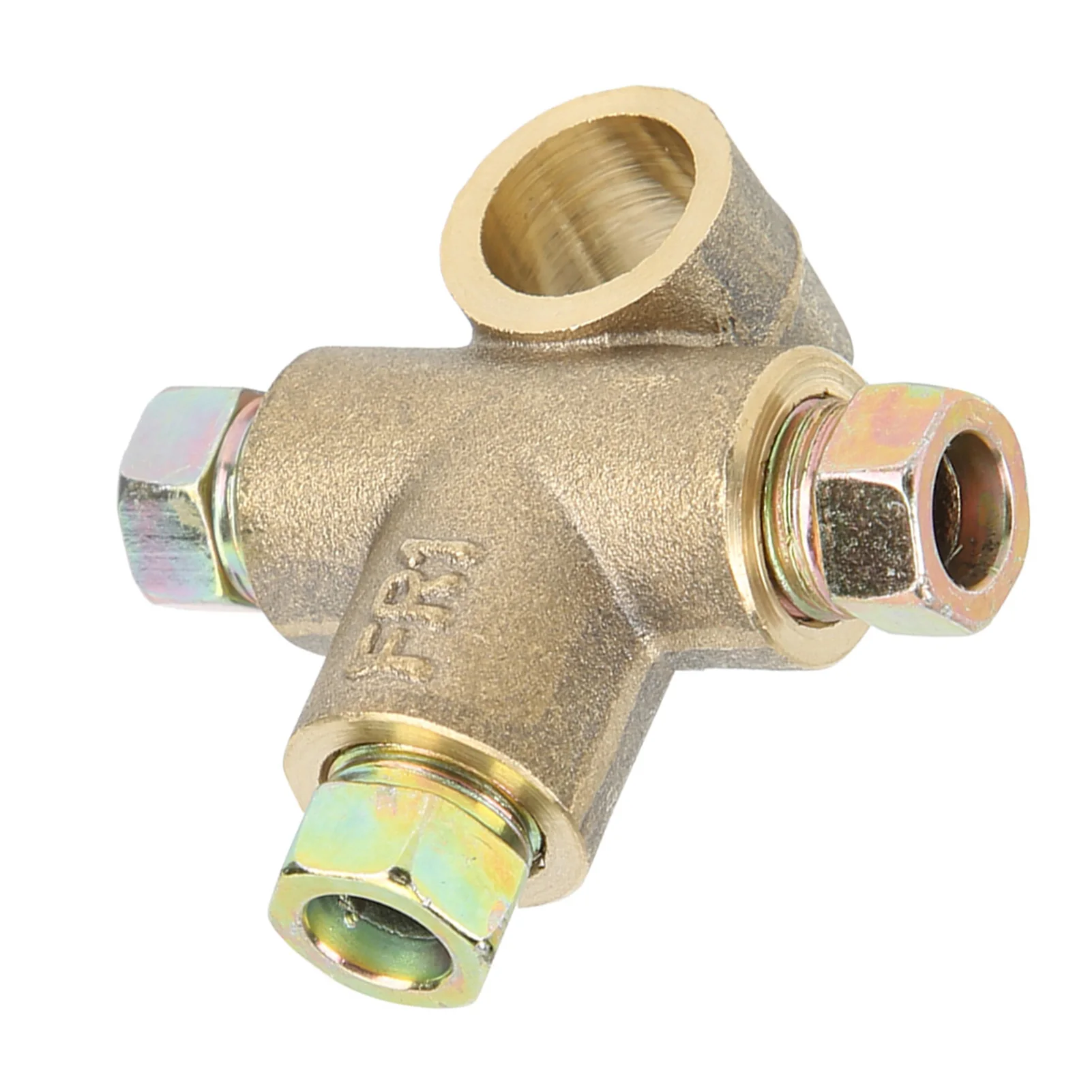 3 Way T shape Brake Tee With 3 Male Nuts Short Union M10 3/16in Pipe 10mm brake oil connector,brake adapter,parts adapter