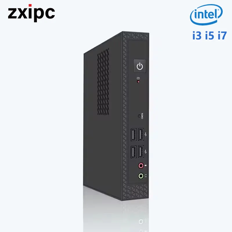 Zxipc Mini Pc Computer Intel Core I7 I5 I3 Processador Itx Windows 10 Pro Thin Client Industry Com Ssd Bluetooth Wifi Gaming Pc