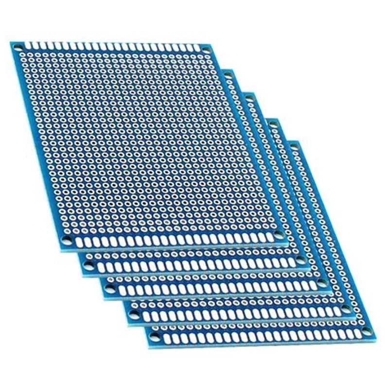 양면 프로토타입 PCB 보드, 범용 인쇄 회로 기판, 아두이노 실험용 PCB 동판용, 7x9cm, 로트 당 5 개