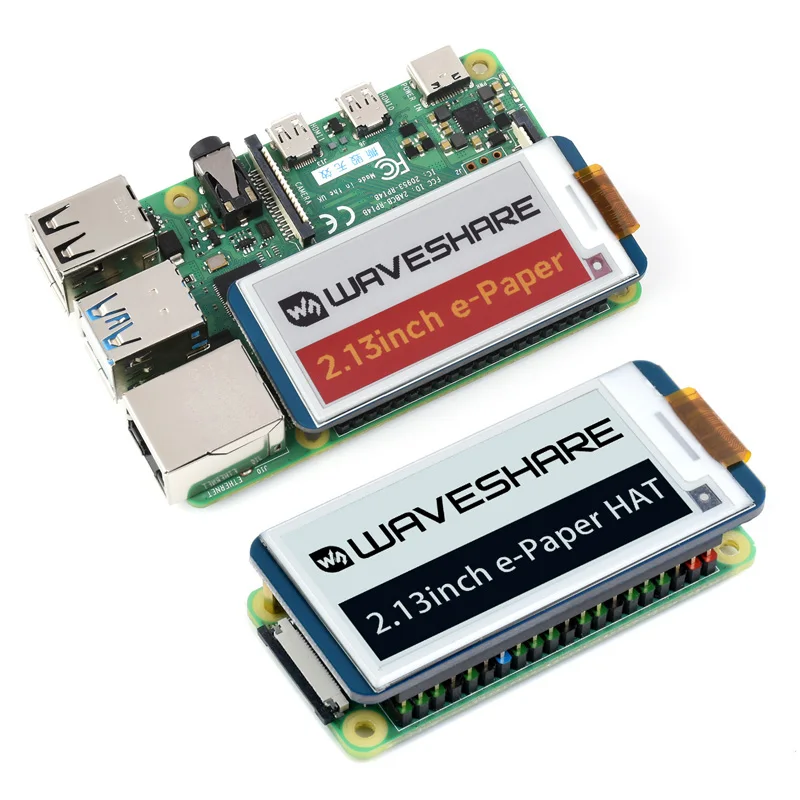 Raspberry Pi 2.13inch E-Ink display HAT 250x122 SPI Interface for Arduino Raspberry Pi / Jetson Nano