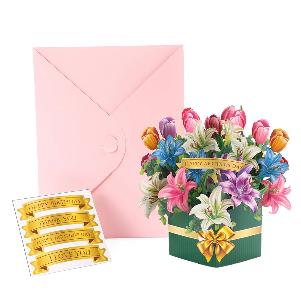 Mother's Day 3D Floral Pop-Up Card and DIY Craft Gift Set