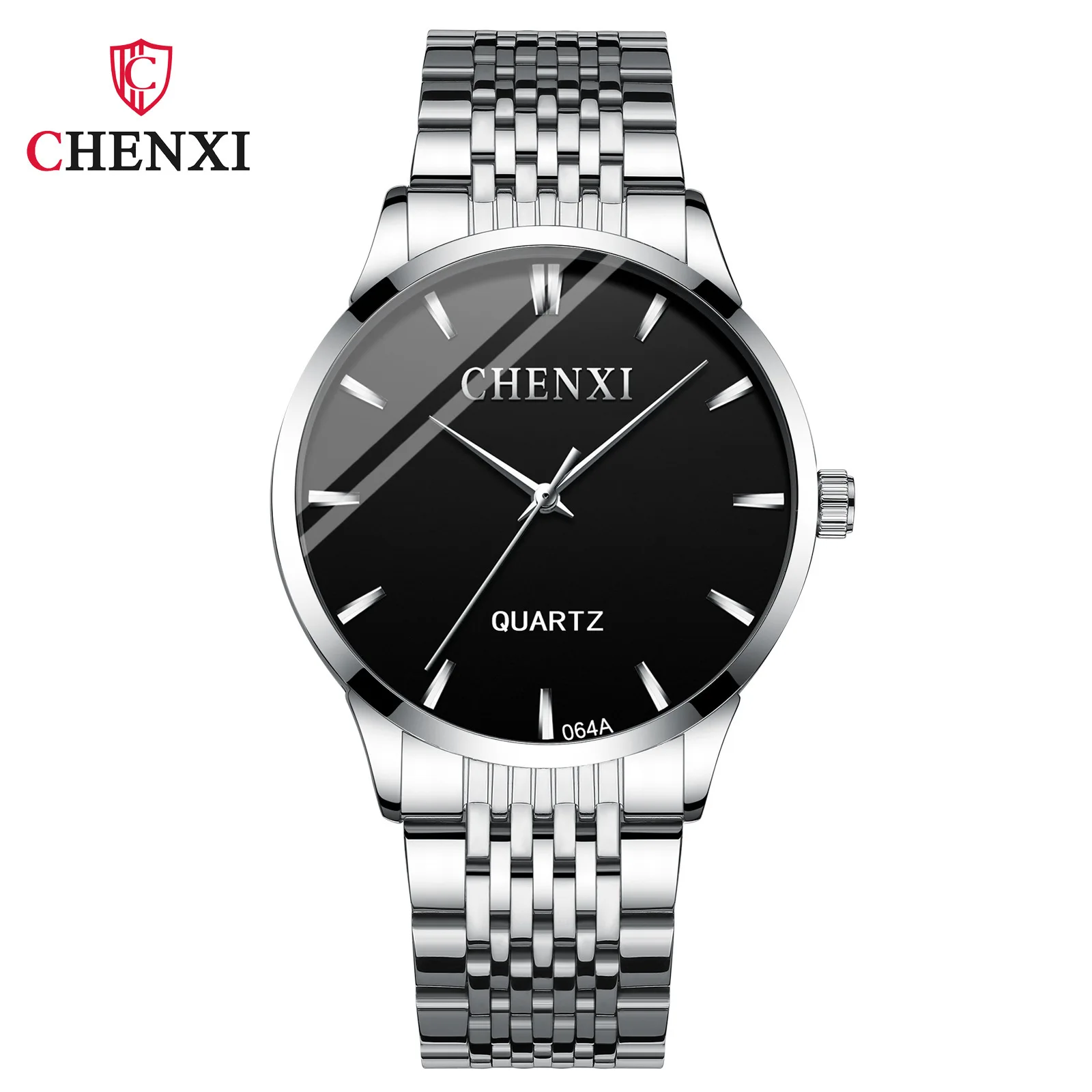 

CHENXI 064A Classic Stainless Steel Analog Mens Quartz Watches Luxury Male Wristwatch 3 ATM Waterproof Clock Relogio Masculino