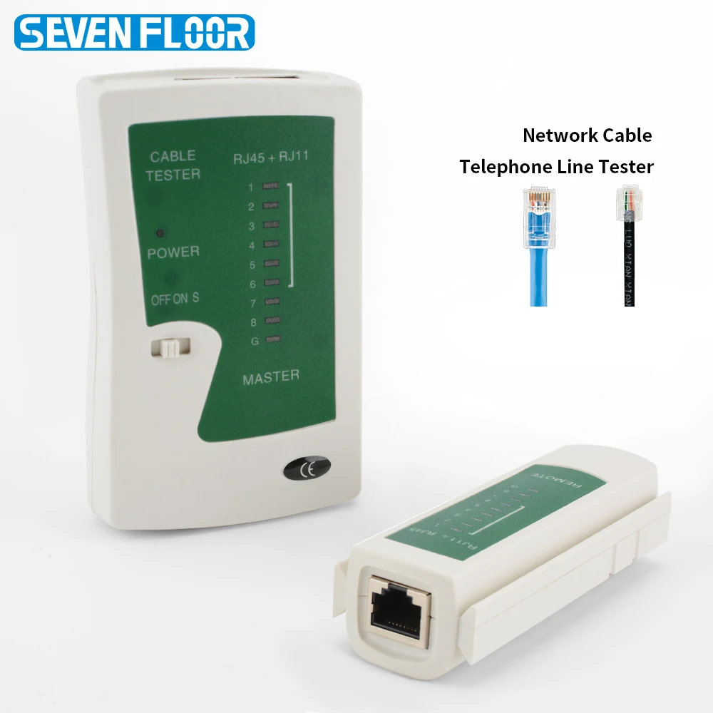 Cat5 Cat5e Cat6 Cat6a Cat7 LAN Cable Tester for LAN RJ45 RJ11 RJ12 UTP/STP Network Cable Enternet and Telephone Wires