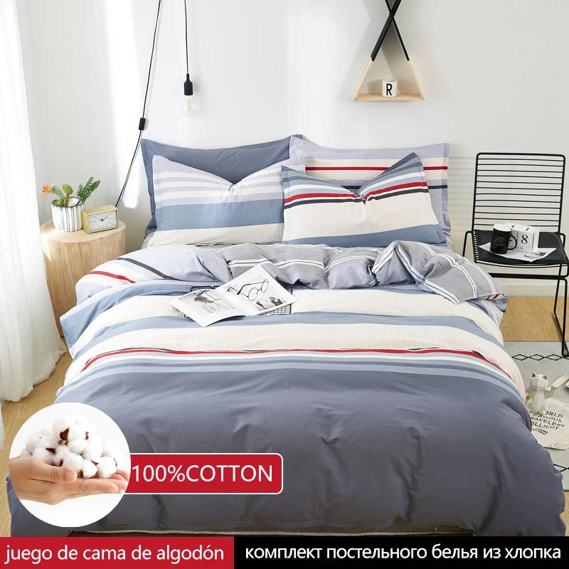 

Cotton Bedding Set with Pillowcases, Breathable Duvet Cover, Sweat-wicking, Plenty of Sizes Available, High Quality