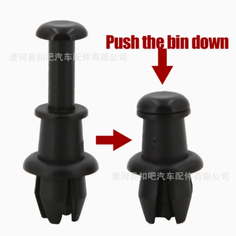 Car Retainer Clips Black Vehicle Trunk Luggage Cargo Rack Hook Pivot Fastener Buckle Interior Trim Card Door Liner Fixed Clamp